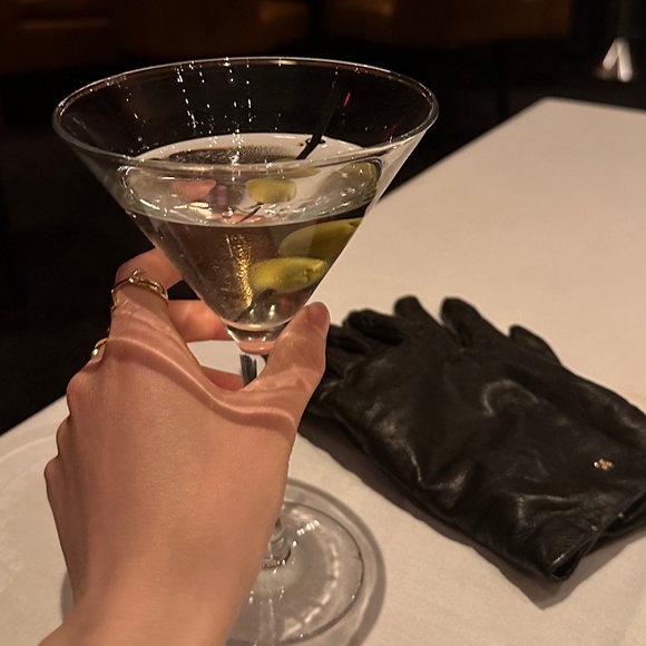 Max Mara Black Spalato Gloves Black Size 7 - Picture 5 of 9